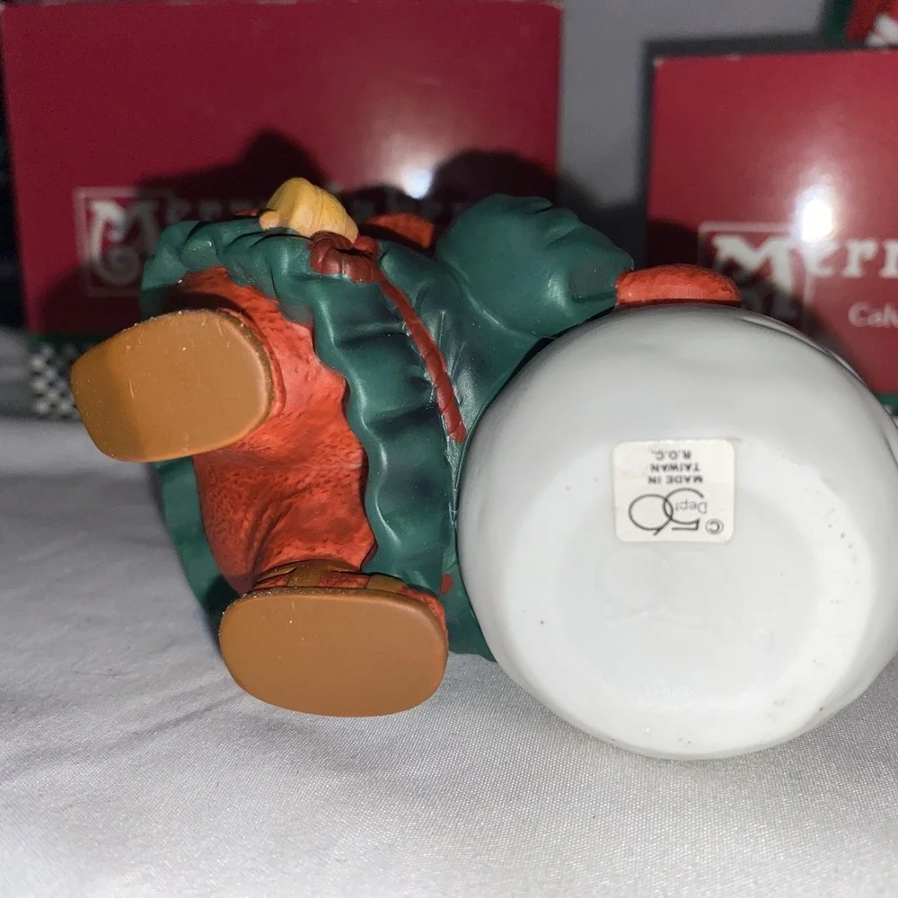 3 Dept 56 Merry‎ Makers. Snowball Maker Candy cane Striper And Peppermint Tree